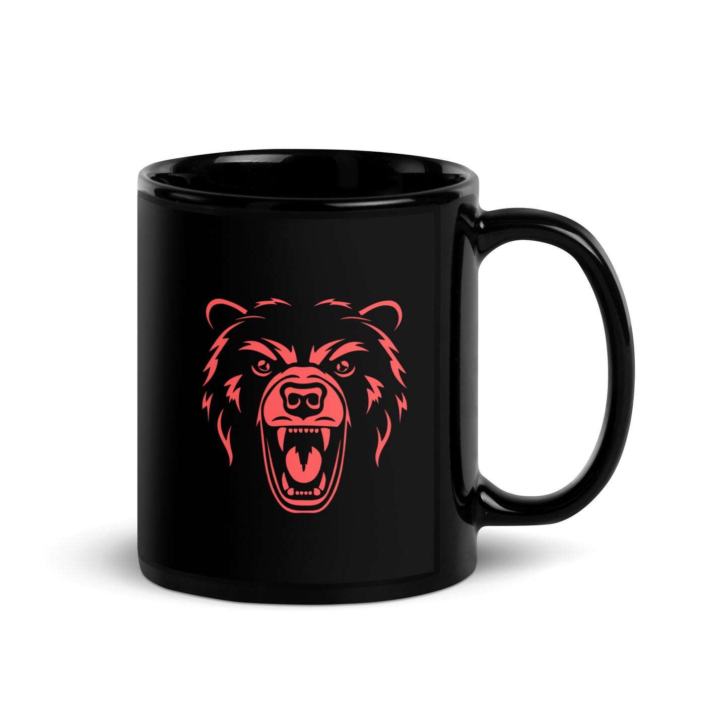 BULL Vs BEAR - Black Glossy Mug