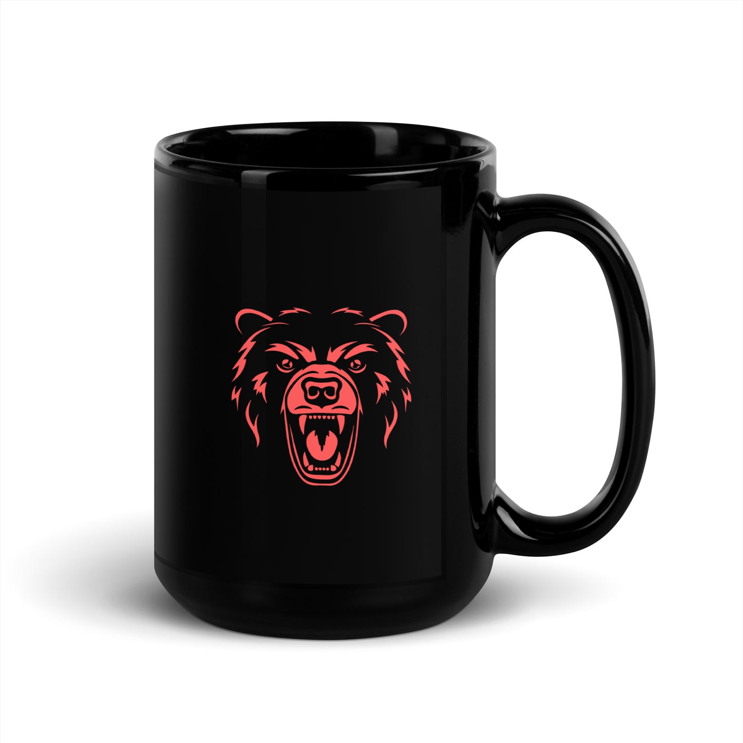 BULL Vs BEAR - Black Glossy Mug