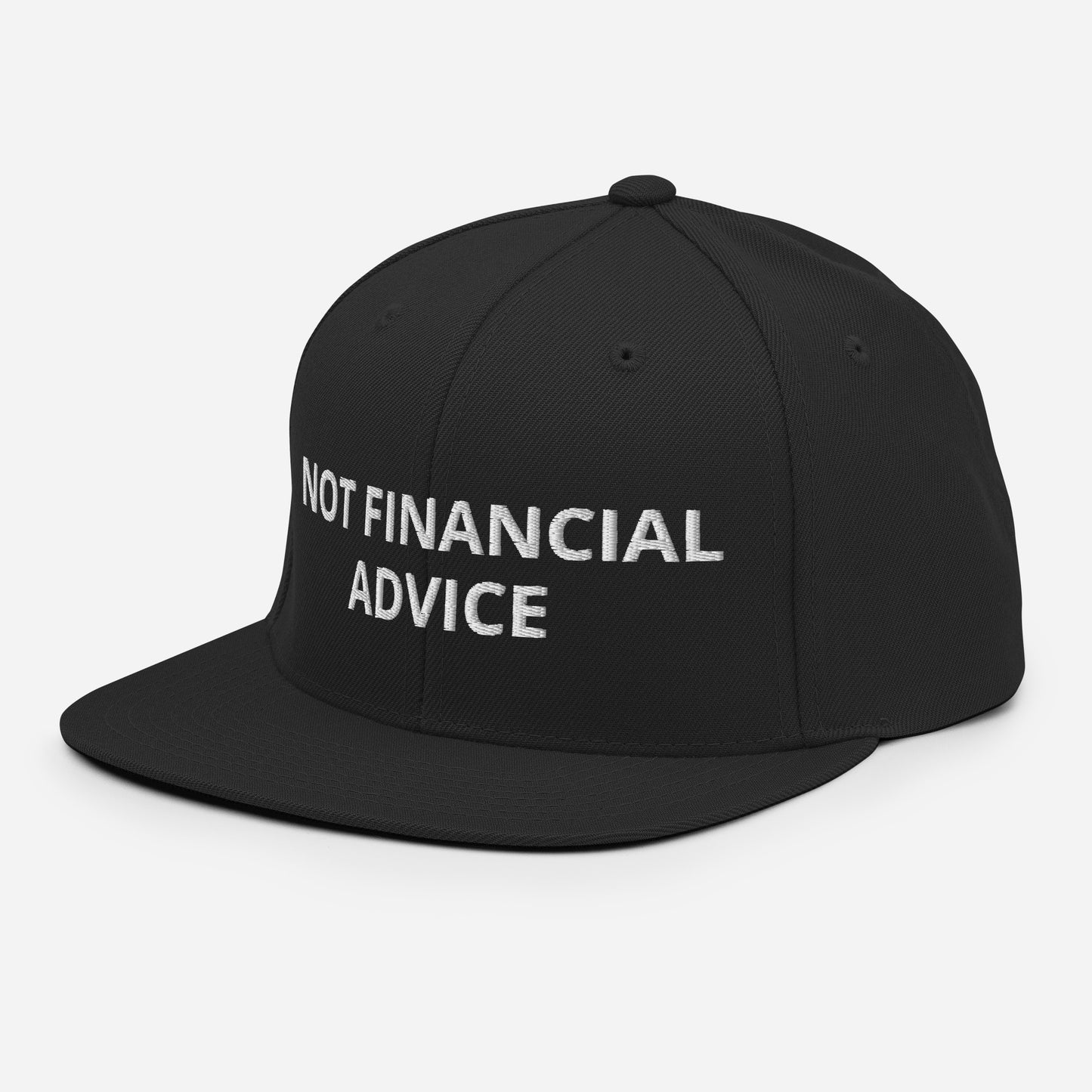 Not Financial Advice - Snapback Hat