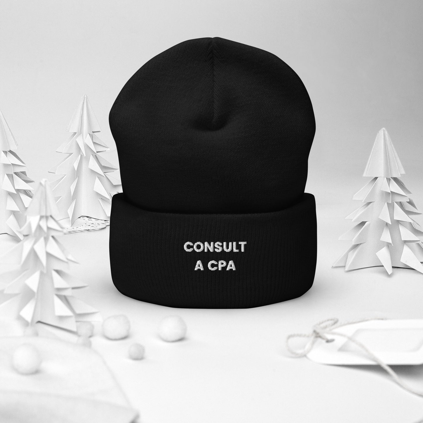 Consult A CPA - Cuffed Beanie