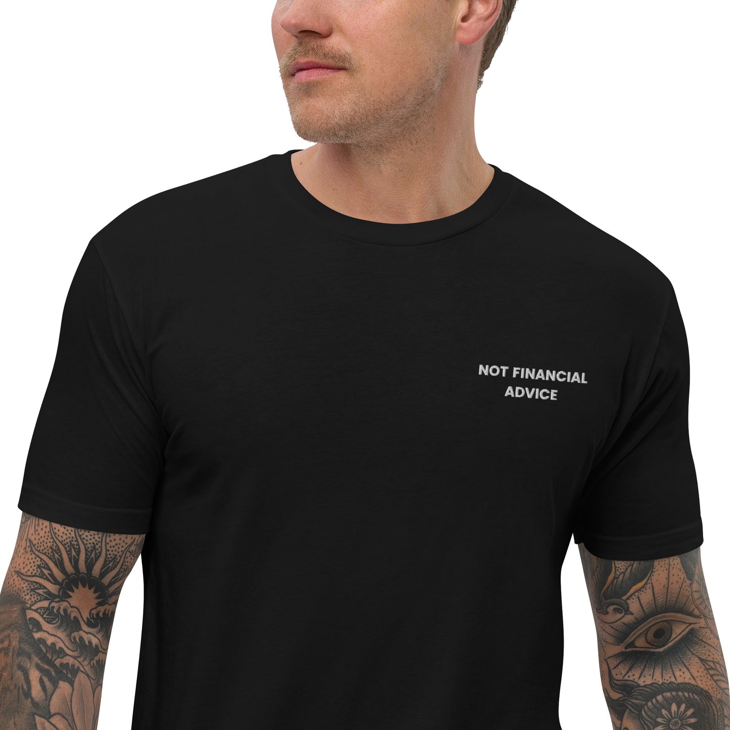 Not Financial Advice - Short Sleeve Embroidered T-shirt