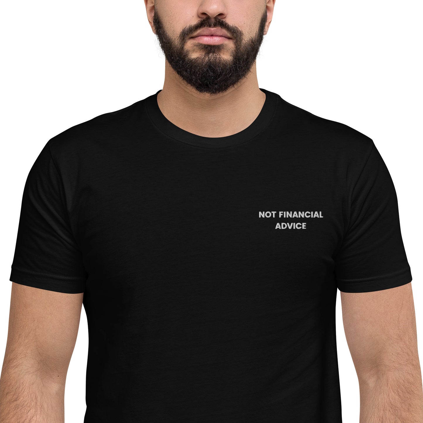 Not Financial Advice - Short Sleeve Embroidered T-shirt