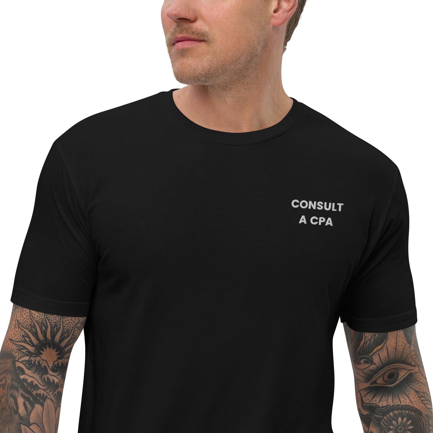 Consult A CPA - Short Sleeve Embroidered T-shirt