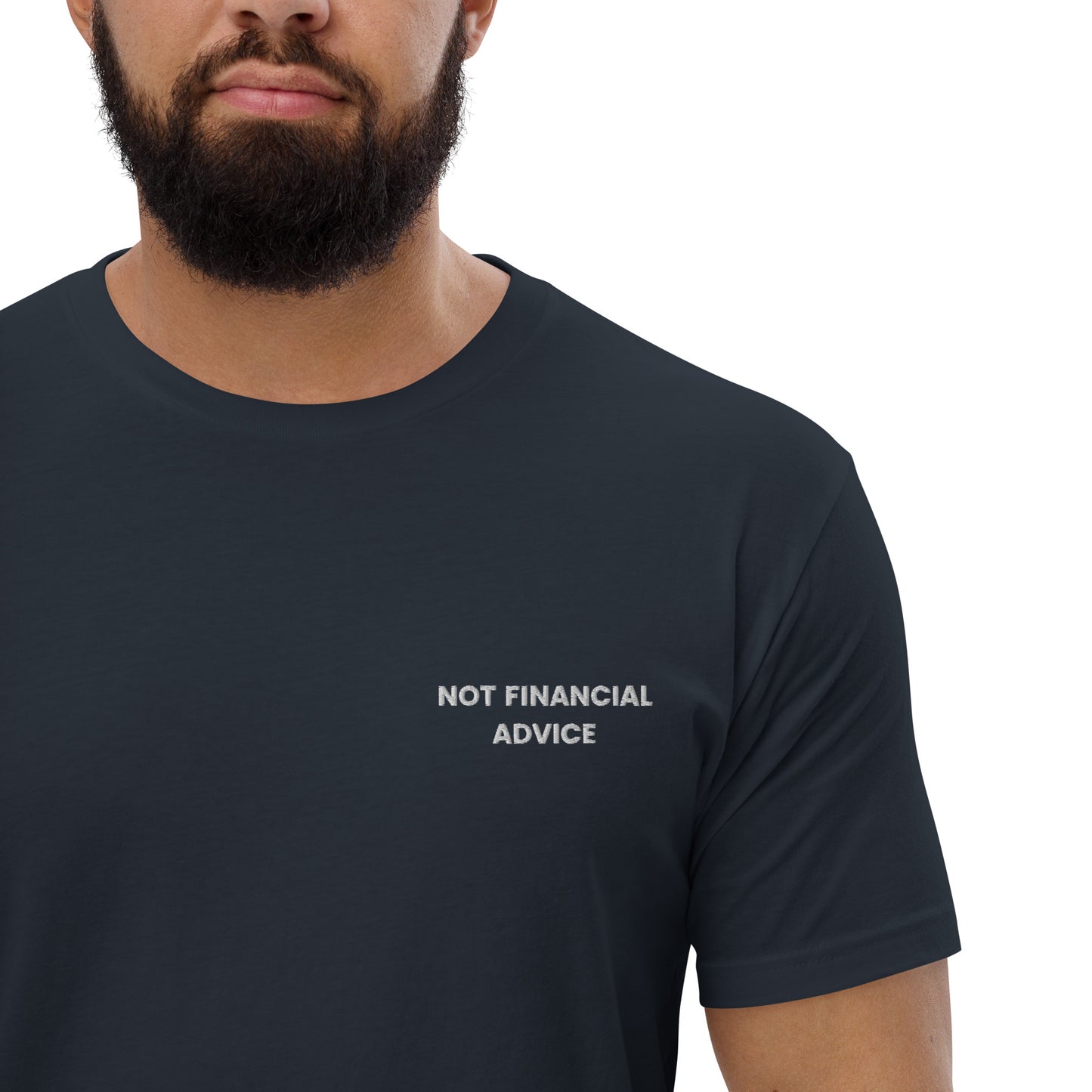 Not Financial Advice - Short Sleeve Embroidered T-shirt