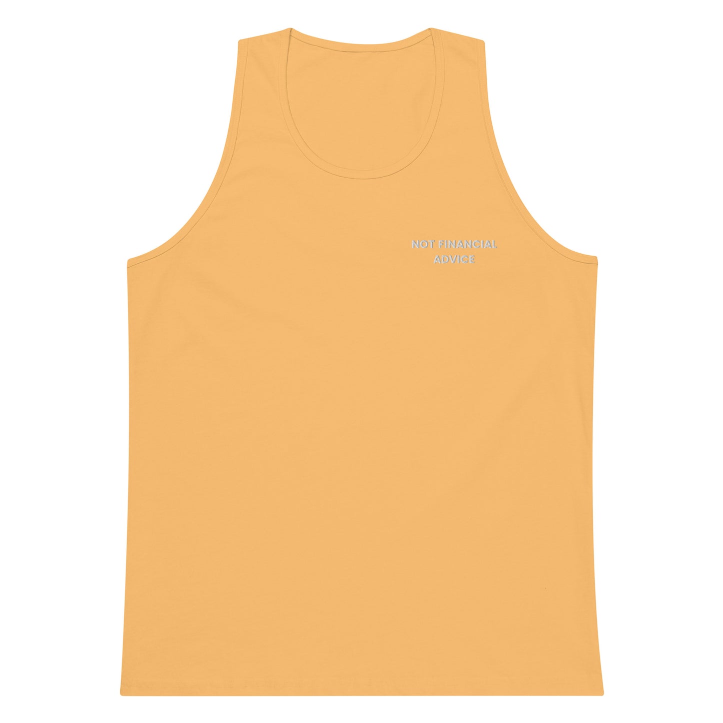 Not Financial Advice - Men’s premium tank top (Embroidered)