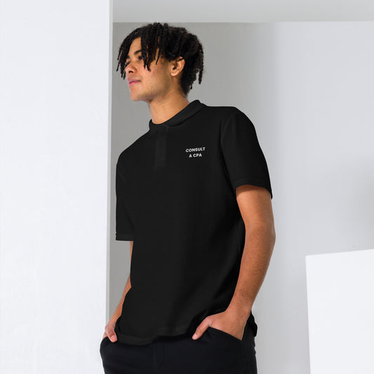 Consult A CPA - Unisex pique polo shirt