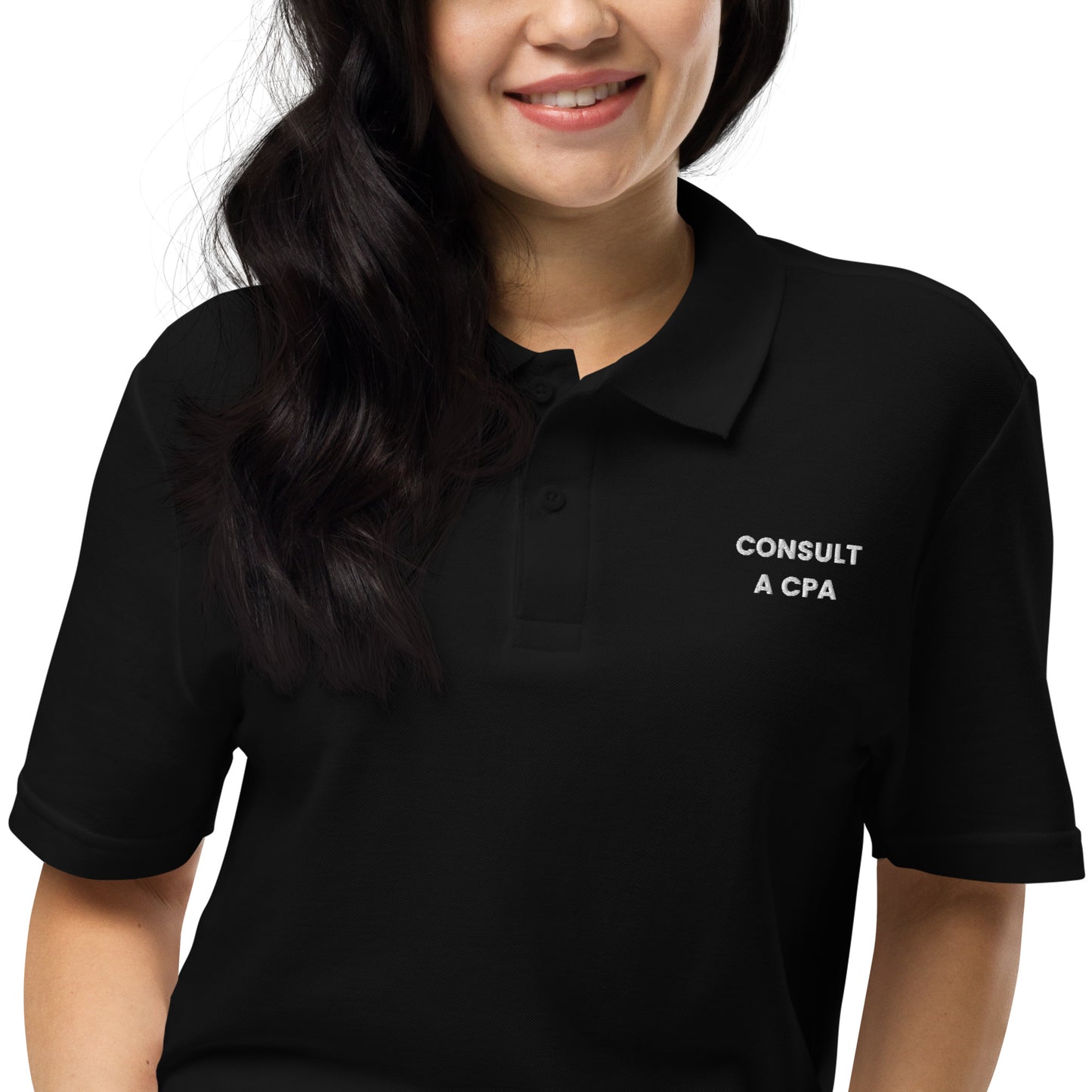 Consult A CPA - Unisex pique polo shirt